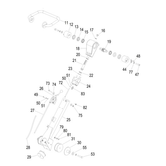 Рукоятка , рычаги и тросы Champion PC1345RHH